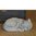 Patsas nukkuva kissa, tumman harmaa, betonia